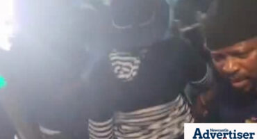 A group of angry residents have stormed the Newcastle Municial building demanding to speak with management.