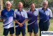 John and Trevor Douthwaite with Bennie van Vuuren and Chris White—runners-up of the KZNCB District Fours competition.