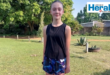 Image of a young female parkrun runner.