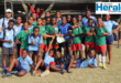 A group image of Nardini Convent School’s U/13 soccer teams as they celebrate after making history at the Richardia Soccer Tournament in Richards Bay.