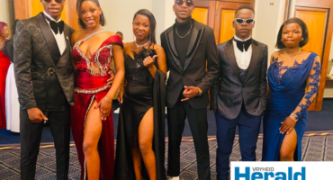 A group image of KwaNotshelwa High School leaners as they celebrated their matric dance at a gala dinner hosted in Durban.