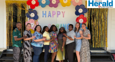 A group image of Origin Primary School staff members. They celebrated Spring Day last week at the school.