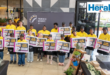 An image of 20 learners from Vryheid schools who took part in the Princess Mkabayi Mall Freedom Futures Young Entrepreneurs Market.