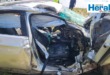 Image of a car in a serious crash.