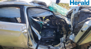 Image of a car in a serious crash.