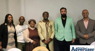 Lungile Msimango, Mr Blose, Queen Mrs Mthethwa, honourable King Zwelakhe Elijah Mthethwa, Dr Mohammed Waqas Ahmed (head investor) and Kanishka Dhar (managing director of Dhar Capital Holdings (PTY) LTD.