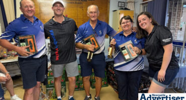 Kings Day winners Paul and Nicola Redelinghuys and Priester de Bruyn, with Kings representatives Ruan and Helen Horst.