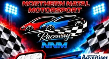 A Northern Natal Motorsport poster advertising a big event in Newcastle.