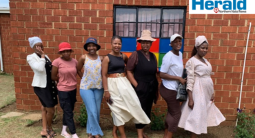 An image of parents who have children that attend at Nomkhosi Creche, they were part of the Assupol evaluation and support ongoing activities at the school.