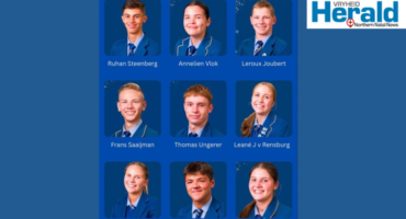 Image of Hoërskool Pionier's school leaders.
