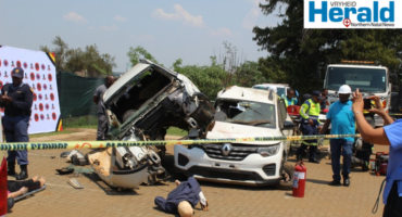 Image of an accident simulation.