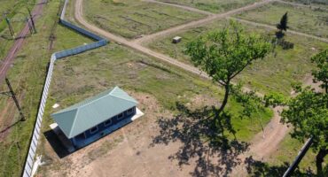 Image of the new Glencoe cemetery from the air.