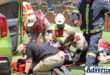 Various emergency services participating in World Trauma Day simulations at Mediclinic Newcastle, including ambulance services and firefighters.