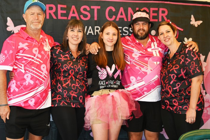 Les King, Samantha Jordaan, Mioné de Valence, Frederick Pretorius and Lourinda de Valence