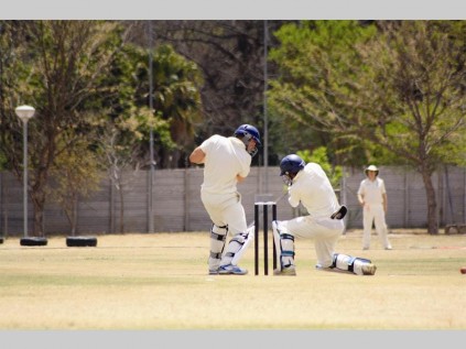 Jaco Smit, an Impalas batsman in action against the KwaZulu-Natal Coastal team. KwaZulu-Natal won by one wicket.