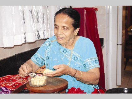 Kamla Mistry prepares Googra for the Diwali festivities that will take place from November 3.
