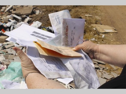 Residents are dumping their household trash illegally.