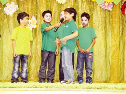 Fahim Vahora, Zain Shaikh, Adil Saiyed, M. Hussein Chicktay and Hamza Raj talk to each other about the environment.