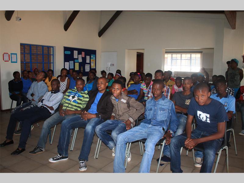Learners from rural schools in Polokwane take part in a holiday school, where they received extra lessons in mathematics and science at Mitchell House.
