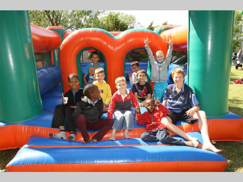 The boys are having fun at the Mt. Horeb Presbyterian Church fete.