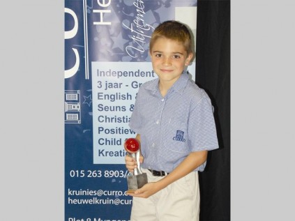 Christian Enslin is Curro Heuwelkruin Laerskool se bouler van die jaar. Hy het hierdie prys ontvang tydens die skool se prysuitdeling in Oktober.