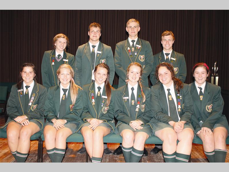 PHS se top 10 akademiese presteerders in gr. 12 is voor, Elani Nel, Nettie van der Goot, Madelé Nienaber, Adèle van Jaarsveld, Francél Geyer en Imé du Plessis. Agter is Julia Alsemgeest, Biemond Hoogenboezem, Johan Krüger en Jaco Potgieter. Afwesig: Angelique Jacobs.