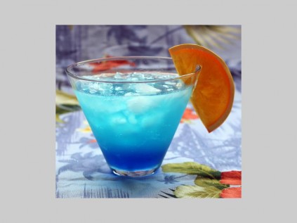 Blue skies cocktail.