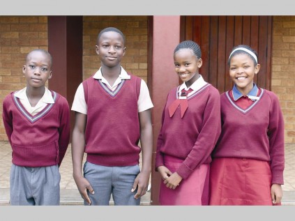 These are Mokopane Primary School's the head leaders for 2015: Jurry Manaka, Ronny Molokomme, Ngwanatamo Madraai and Angel Shika.