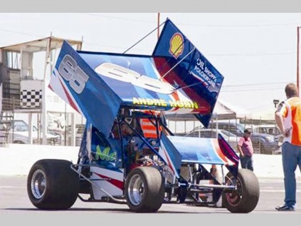 André Horn in sy V8 Sprint.