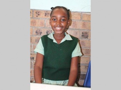 Cleo Moila says there is more challenges in high school, because of higher peers.  "In primary school you are the eldest and can boss other children around. One day I would like to be a scientist."