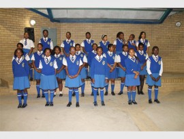 Gr. 8 learners sing a song at the first ever Westenburg Secondary School gr. 8 concert, which was held recently.
