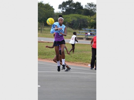 Ramalau Letebele of Rising Stars netball team in action during the Polokwane Netball Association league games at the Polokwane netball courts last Saturday.