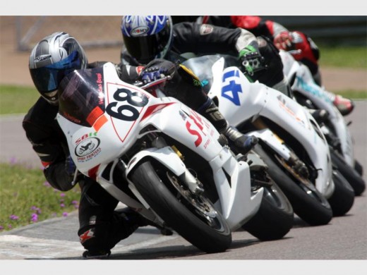 Bosman Brink during the Honda CBR 600 Challenge in 2008 where he ended in third spot.