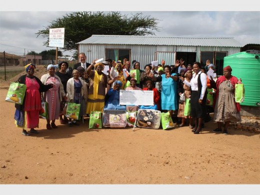The women of Regaugetswe Old Age Centre in Seshego zone 5 are ecstatic to receive a R20 000 and 50 blankets from Old Mutual Distribution Centre on Friday.