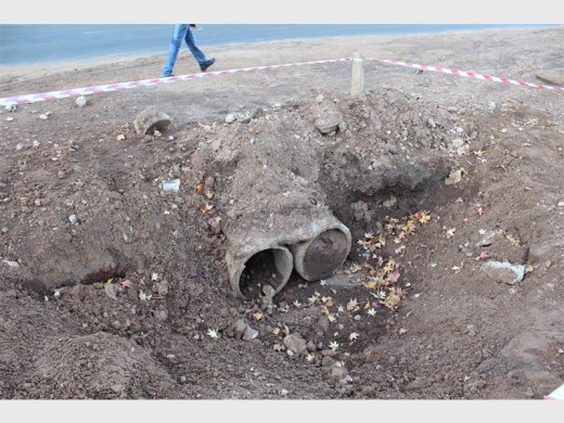 A hole is left open after a water pipe was fixed on the corner of Devenish and Compensatie Streets.