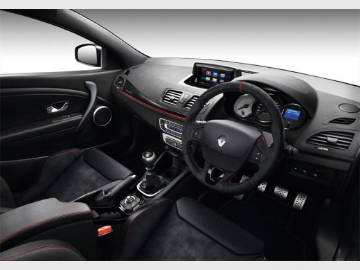 The Trophy's uniquely numbered door sill guards catch the eye as do the RS aluminium gear lever knob, RS aluminium-drilled pedals, carbon-look dashboard moulding incorporating RS clusters and logo and the leather-trimmed armrest centre console.