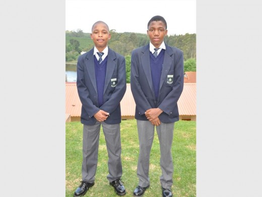 Bonolo Masemolo (Most Improved Junior Soccer Player) and Mack Modipa (Best Junior Soccer Player).