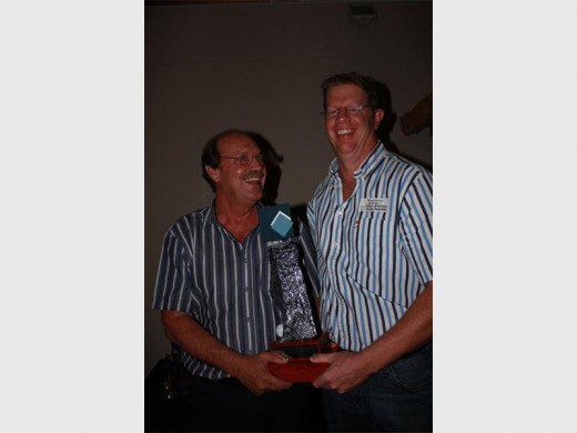 Jan Aucamp (Silicon Smelters, secretary and Charity Golf Day organiser) with Shane Hartman (Silicon Smelters) who will be taking over the reigns in organising the charity golf event from next year.