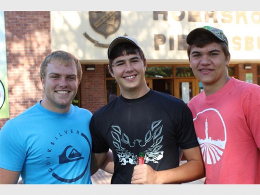 Johan du Preez, Hardus Diedriks en Herman Joubert.