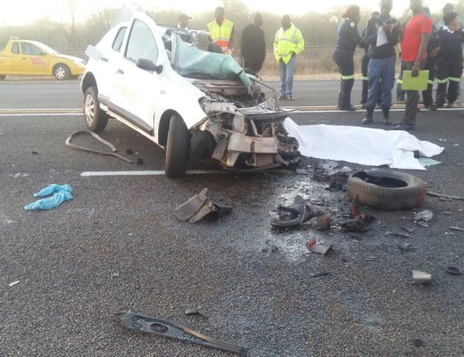 A collision between a truck and a sedan on the N1 between Mokopane and Mookgophong (18 July) claimed two lives. Photos: Supplied