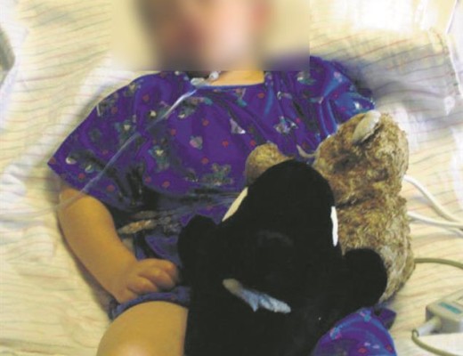 JJ Pieterse (6) recovers in hospital after he was almost drowned by his seven-year-old tormentor.
