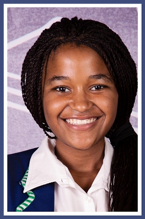 Khanyisa Baloyi received distinctions for accounting, afrikaans, business studies, english, life orientation, mathematics and physical science.