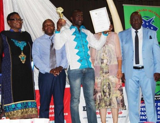 LH Baloyi received an award for being the best teacher in Agricultural Science. With him on the photo is MR Manamela, MH Seabela, GF Snyman and MJ Ralekgogo.