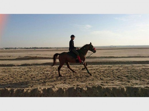 AJ Bloem in aksie tydens die H.H.SH.Khalid Bin Al Khalifa Uithourit Beker in Bahrein. Foto: verskaf.