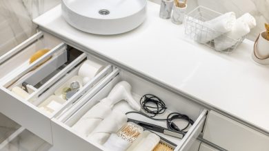 Bathroom,Under,Sink,Organizer,Drawers,With,Neatly,Placed,Bath,Amenities