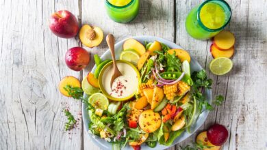 3 JANUARY - Meatless Monday - Mexican style nectarine salad (Medium)