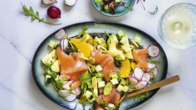 4 JANUARY -WFD-Smoked salmon and citrus salad (Medium)