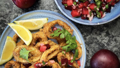8 DECEMBER - WFD - Crispy calamari with plum chilli salsa