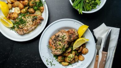 12 JANUARY - WFD - Lemon and herb chops with baby potatoes (Medium)