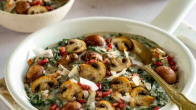 19 JANUARY - WFD - Coconut creamed greens and mushroom